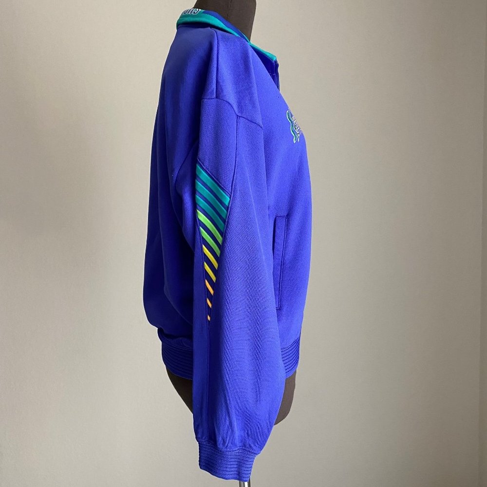 Super Star Exercise Unit sz M Long sleeve zip 80s VINTAGE athletic jacket - Picture 5 of 11